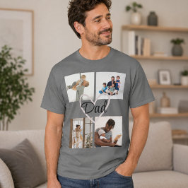 Camiseta personalizada con foto y texto para el Dí