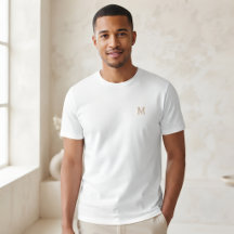 Camiseta personalizada con inicial personalizada