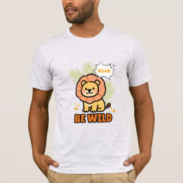 Camiseta Personalizada con León Ilustrado en Naran