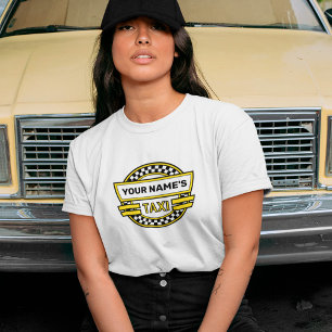 Camiseta personalizada con logotipo de taxi