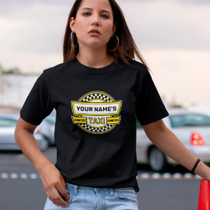 Camiseta personalizada con logotipo de taxi