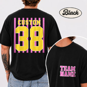 Camiseta personalizada con nombre de equipo y núme