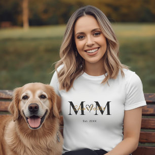 Camiseta Personalizada con Nombre de Mamá y Año de