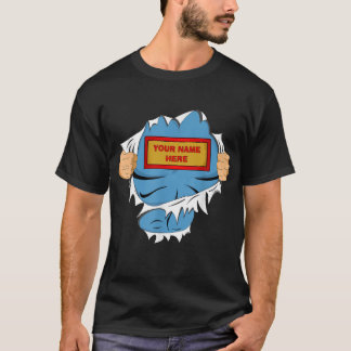 Camiseta Personalizada con Nombre de Superhéroe, P