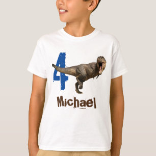 Camiseta personalizada con nombre Edad T-Rex Tyran