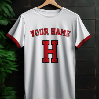 Camiseta Personalizada con Nombre y Letra Vintage