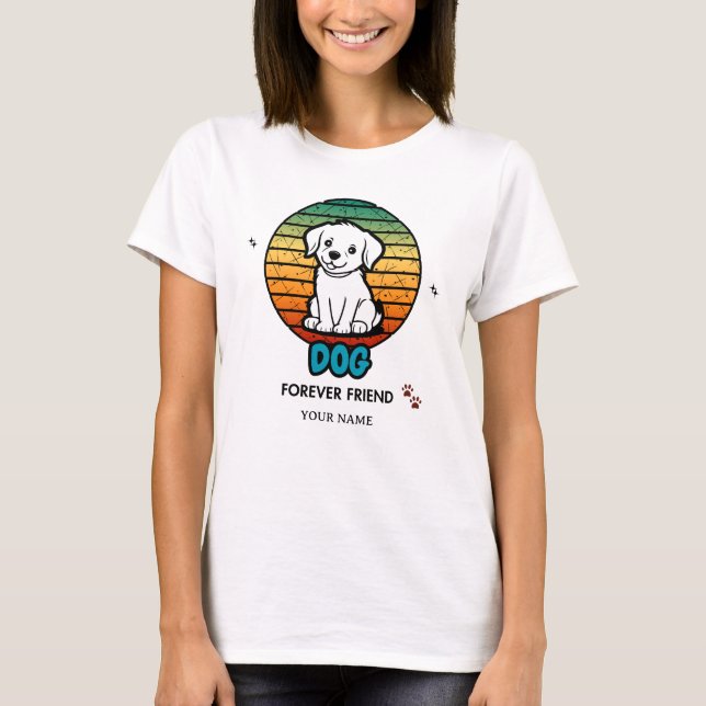Camiseta personalizada con nombre y texto editable (Anverso)