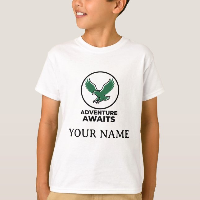 Camiseta personalizada con nombre y texto editable (Anverso)