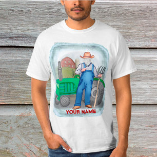 Camiseta personalizada con rostro de agricultor co