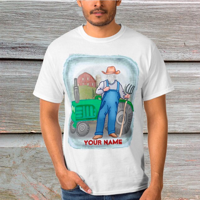 Camiseta personalizada con rostro de agricultor co (Subido por el creador)
