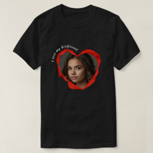 Camiseta Personalizada Corazón Rojo de Moda Te Amo