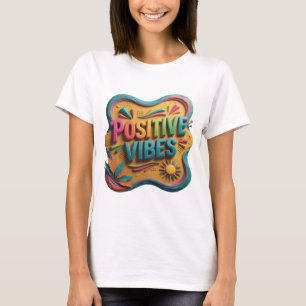 Camiseta personalizada Crisp Orange POSITIVE VIBES