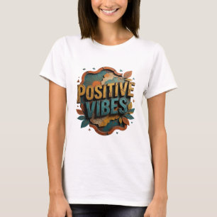 Camiseta personalizada Crisp Orange POSITIVE VIBES