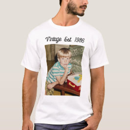 Camiseta Personalizada Cumpleaños Foto Vintage
