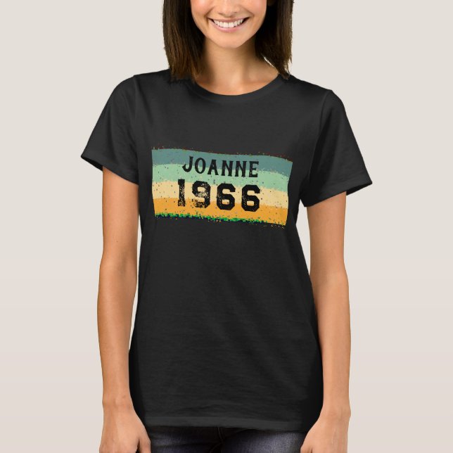 Camiseta Personalizada Cumpleaños | Vintage 1966 R (Anverso)
