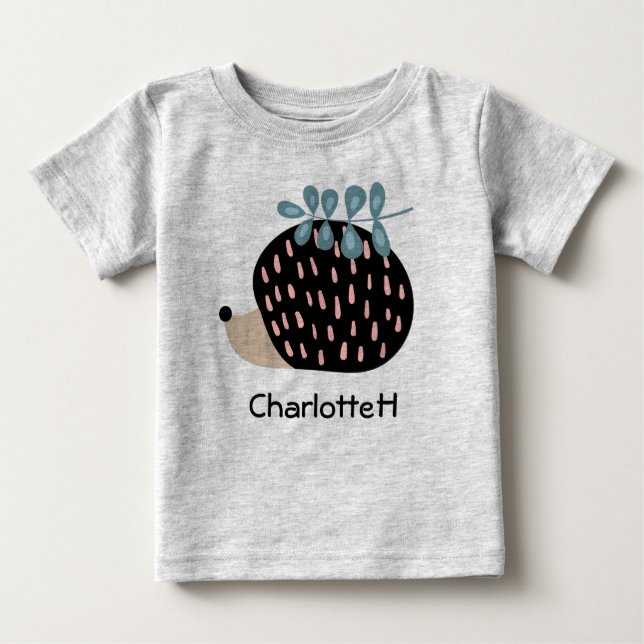 Camiseta personalizada Cute Hedgehog (Anverso)