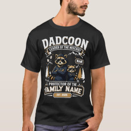 Camiseta Personalizada Dadcoon Familia Mapache Pap