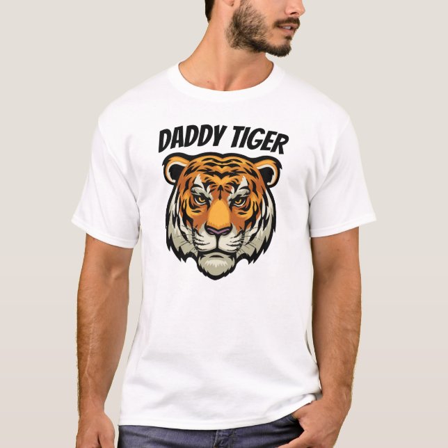 Camiseta personalizada Daddy Tiger (Anverso)