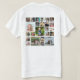 Camiseta personalizada de 24 Collages de fotos (Reverso del diseño)
