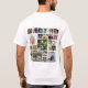 Camiseta personalizada de 24 Collages de fotos (Reverso)