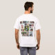 Camiseta personalizada de 24 Collages de fotos (Reverso completo)