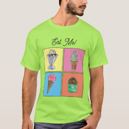 Camiseta personalizada de 4 helados