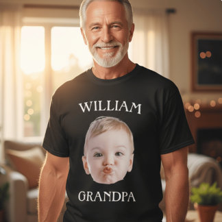 Camiseta personalizada de abuelo con foto William 