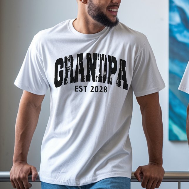 Camiseta personalizada de abuelo para el Día del P (personalized grandpa shirt, custom grandpa t-shirt, grandparent gift, father’s day shirt,)
