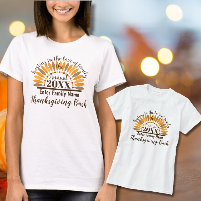 Camiseta personalizada de Acción de Gracias para l (Great Thanksgiving t-shirt ideas for the whole family)