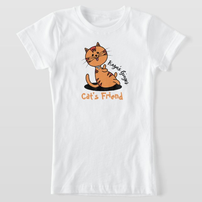 Camiseta personalizada de amigo de gato (Distribución)
