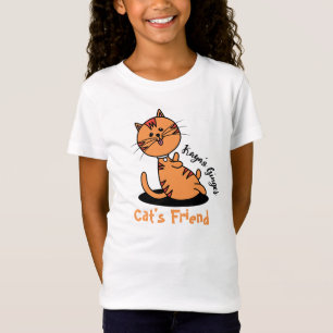 Camiseta personalizada de amigo de gato