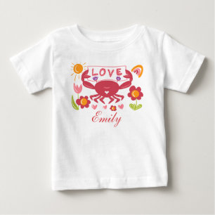 Camiseta personalizada de amor para bebé y niño pe