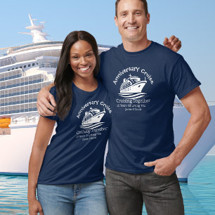 Camiseta personalizada de aniversario de crucero O