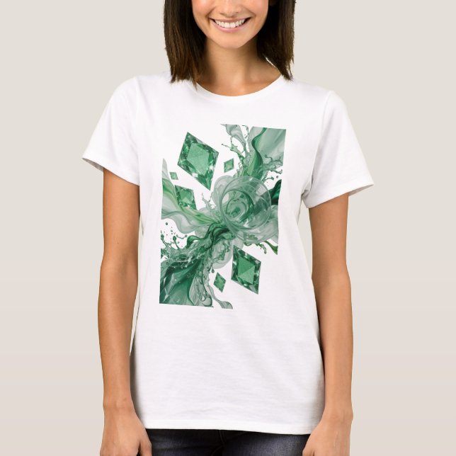 Camiseta personalizada de arte abstracto Cool Silv (Anverso)