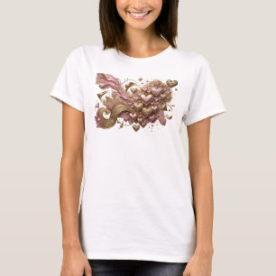Camiseta personalizada de arte abstracto naranja g