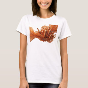 Camiseta personalizada de arte abstracto naranja i