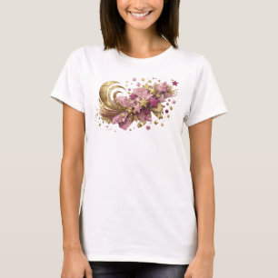 Camiseta personalizada de arte abstracto naranja S
