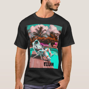 CAMISETA PERSONALIZADA DE ASTRONAUTA RELAJADO