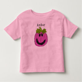 Camiseta personalizada de bebé rosado Halloween
