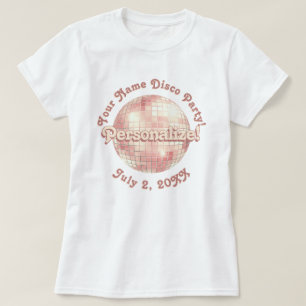 Camiseta personalizada de bola de discoteca retro 