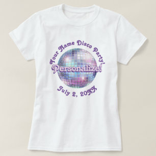 Camiseta personalizada de bola de discoteca retro 