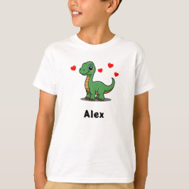 Camiseta personalizada de Braquiosaurio para niños