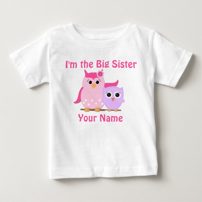 Camiseta Personalizada De Búho Hermano Grande (Anverso)