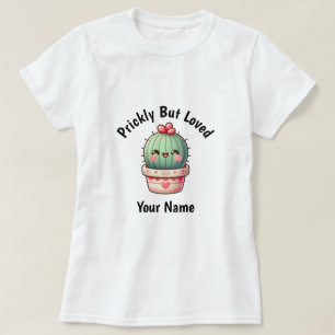 Camiseta personalizada de cactus kawaii espinosa p