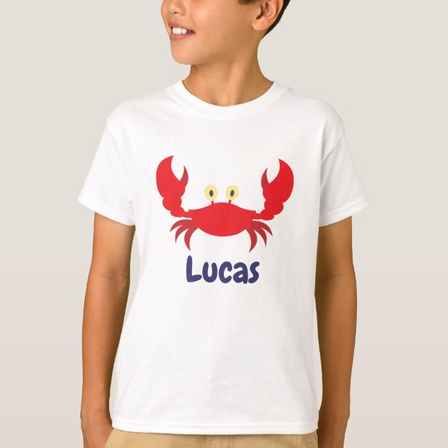 Camiseta personalizada de cangrejo rojo (Anverso)