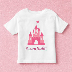 Camiseta personalizada de castillo de princesa par