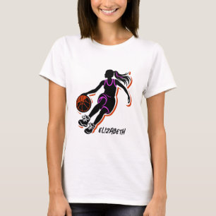 Camiseta personalizada de Chica de baloncesto
