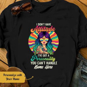 Camiseta Personalizada de Chica Hippie que No Pued