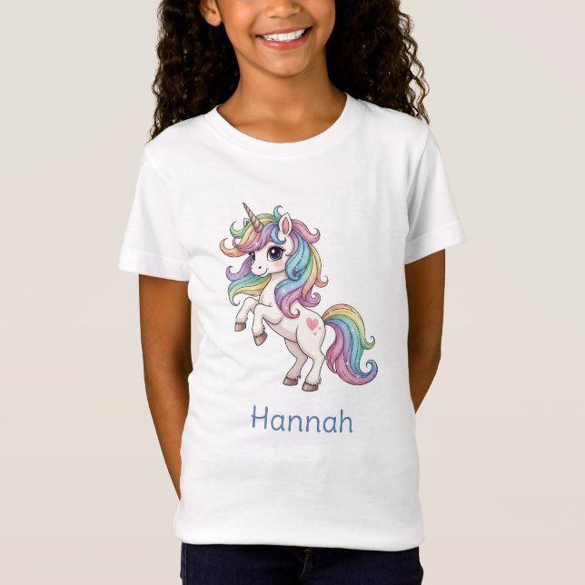 Camiseta personalizada de Chicas de unicornio (Anverso)