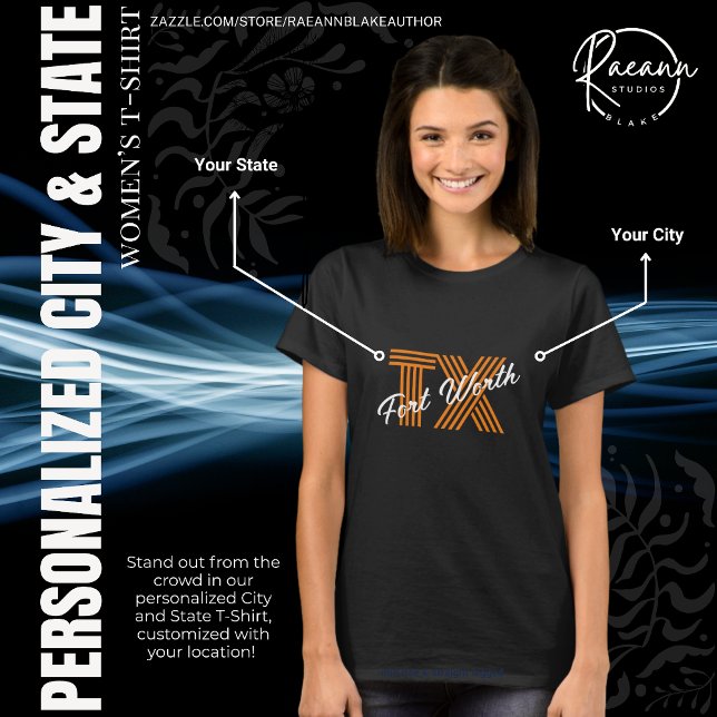 Camiseta Personalizada de Ciudad y Estado (Subido por el creador)